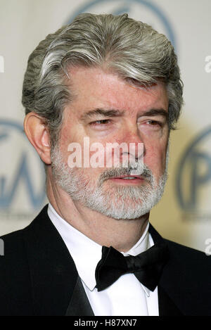 GEORGE LUCAS 14TH PRODUCERS GUILD OF AMERICA AWARDS CENTURY PLAZA HOTEL CENTURY CITY LA USA 02 March 2003 Stock Photo