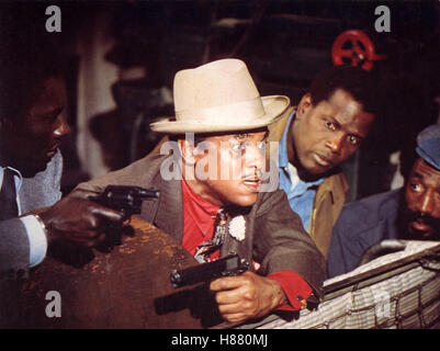 Samstagnacht oben in der Stadt, (UPTOWN SATURDAY NIGHT) USA 1974, Regie: Sidney Poitier, HARRY BELAFONTE, SIDNEY POITIER, BILL COSBY, Sticwort: Hut, Pistole Stock Photo