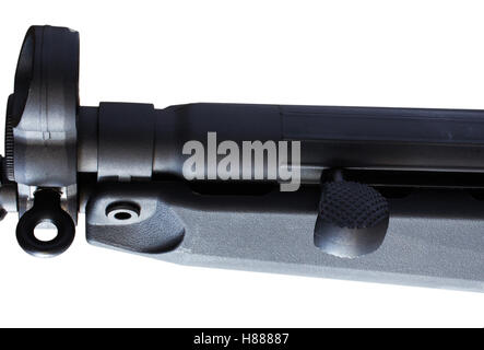 Handle that is used to put a cartridge into an assault rifle Stock Photo