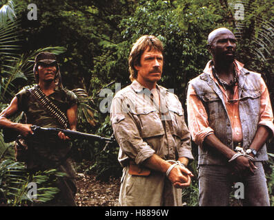 Die Feuerwalze, (FIREWALKER) USA 1986, Regie: Jack Lee Thompson, CHUCK NORRIS, LOUIS GOSSETT Jr., Stichwort: Guerillas, Gewehr Stock Photo