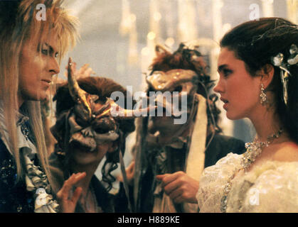 Die Reise ins Labyrinth, (LABYRINTH) USA 1986, Regie: Jim Henson, DAVID BOWIE, JENNIFER CONNELLY, Stichwort: Masken Stock Photo