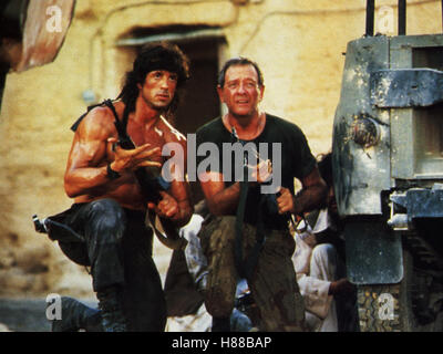 Rambo III, (RAMBO III) USA 1988, Regie: Peter MacDonald, SYLVESTER STALLONE, RICHARD CRENNA, STICHWORT: Gewehr Stock Photo