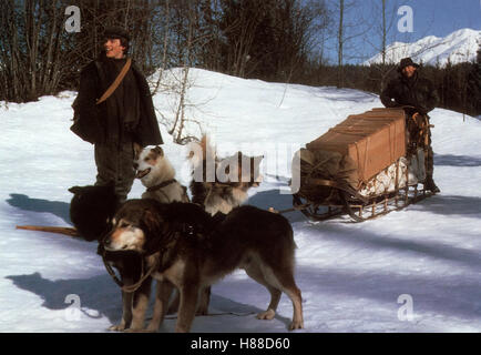 Wolfsblut, (WHITE FANG) USA 1990, Regie: Randal Kleiser, ETHAN HAWKE, KLAUS MARIA BRANDAUER, Stichwort: Schlitten, Schlittenhunde, Huskies, Schnee Stock Photo