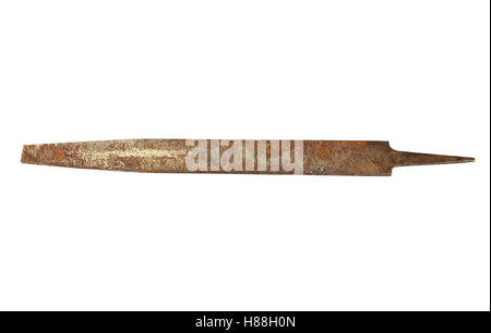 Old dirty file on white background Stock Photo