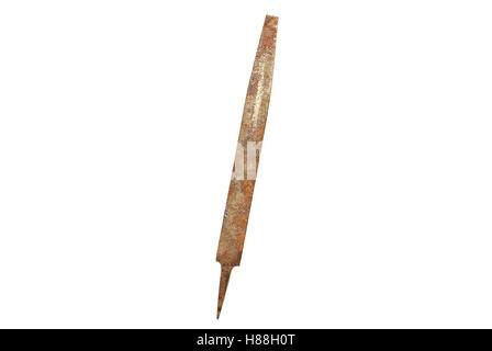Old dirty file on white background Stock Photo