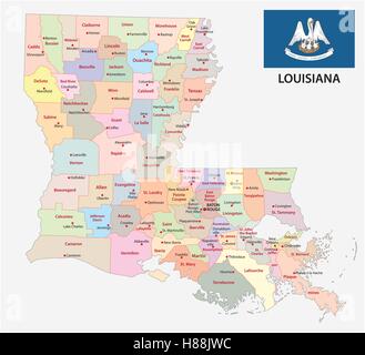 Political map of Mississippi Stock Photo: 34009902 - Alamy