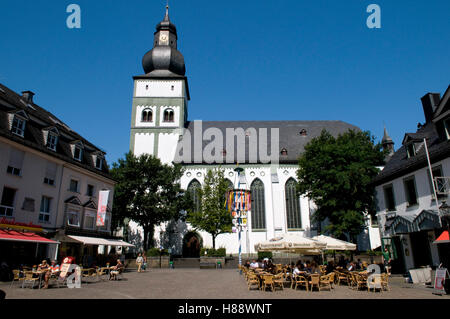 Parish church on the Alter Markt square in Attendorn, Sauerland region, North Rhine-Westphalia Stock Photo