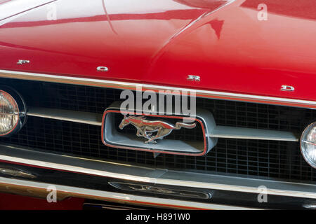 Detail of 1967 Ford Mustang Fastback GTA A Code 289 Stock Photo