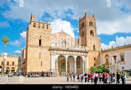 The Cathedral of Assumption of Virgin Mary is one of the most famous landmarks of Sicily Stock Photo