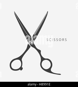 scissors on a white background Stock Vector