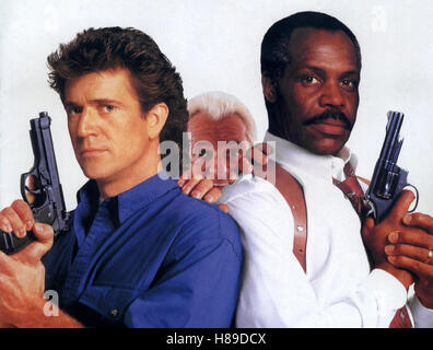 Lethal Weapon 3 / Brennpunkt L.A. - Die Profis sind zurück, (LETHAL WEAPON 3) USA 1992, Regie: Richard Donner, MEL GIBSON, JOE PESCI, DANNY GLOVER, Stichwort: Pistole, Revolver Stock Photo