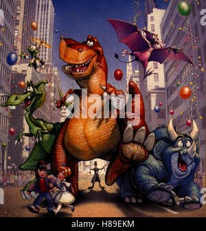 Vier Dinos in New York, (WE'RE BACK: A DINOSAUR'S STORY), USA 1993 Regie: Zondag, Nibbelink, Wells VIER DINOS Stock Photo