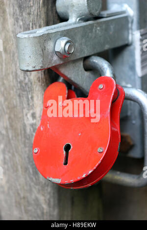 red padlock Stock Photo