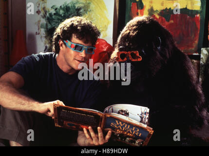 Congo, (CONGO), USA 1995, Regie: Frank Marshall, DYLAN WALSH, Stichwort: Gorilla, Affe, Brille, Buch Stock Photo