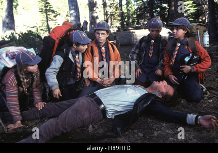 Durchgeknallt und auf der Flucht, (BUSHWHACKED) USA 1995, Regie: Greg Beeman, JANNA MICHAELS, MICHAEL GALEOTA, ARI GREENBERG, COREY CARRIER, DANIEL STERN (LIEGEND), Stichwort: Pfadfinder, Kinder Stock Photo