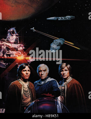 Kampfstern Galactica, (BATTLESTAR GALACTICA) USA 1979, Regie: Richard A. Colla, RICHARD L. HATCH, LORNE GREENE, DIRK BENEDICT Stock Photo