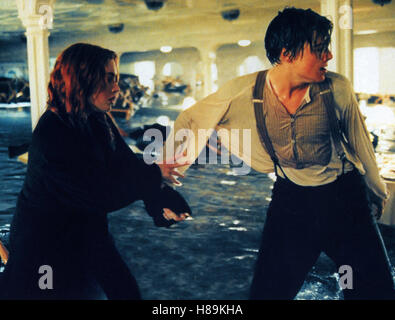 Titanic, (TITANIC) USA 1997, Regie: James Cameron, KATE WINSLET, LEONARDO DiCAPRIO Stock Photo