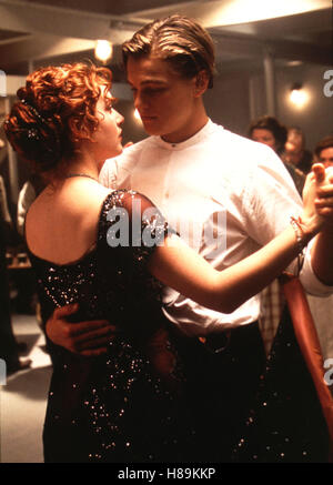Titanic, (TITANIC) USA 1997, Regie: James Cameron, KATE WINSLET, LEONARDO DICAPRIO, Stichwort: Tanzen Stock Photo