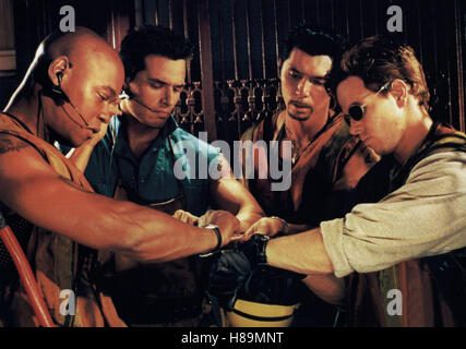 The Big Hit, (THE BIG HIT) USA 1998, Regie: Kirk Wong, BOKEEM WOODBINE, ANTONIO SABATO Jr., LOU DIAMOND PHILLIPS, MARK WAHLBERG, Stichwort: Headset, Uhrenvergleich Stock Photo