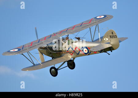 Hawker Demon K8203 at Old Warden Air Show Stock Photo