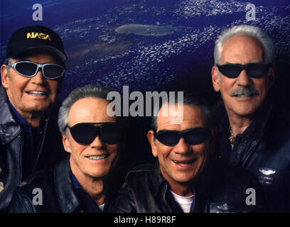 Space Cowboys, (SPACE COWBOYS) USA 2000, Regie: Clint Eastwood, JAMES GARNER, CLINT EASTWOOD, TOMMY LEE JONES, DONALD SUTHERLAND, Stichwort: Sonnenbrille Stock Photo