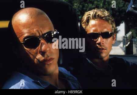 The Fast and the Furious, (THE FAST AND THE FURIOUS) USA 2001, Regie: Rob Cohen, VIN DIESEL, PAUL WALKER, Stichwort: Sonnenbrille Stock Photo