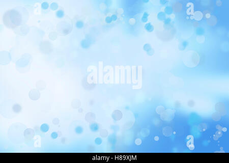 Abstract blue and white circles background Stock Photo