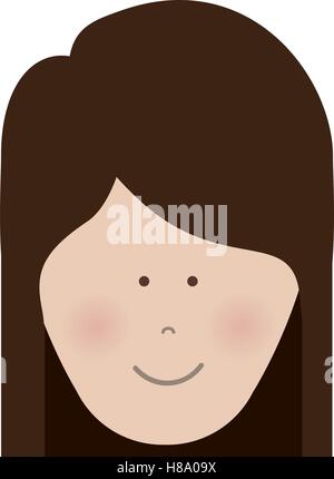 woman cartoon icon image vrctor illustration design Stock Vector