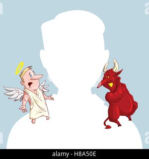 tom and jerry angel and devil on shoulder