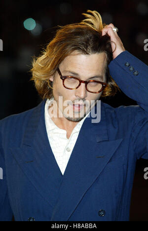 JOHNNY DEPP ONCE UPON A TIME IN MEXICO FI 60TH VENICE FILM FESTIVAL ITALY 28 August 2003 Stock Photo