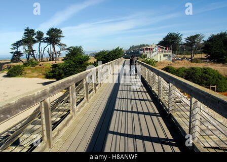 Wesley Chesbro Pudding Creek Trestle in MacKerricher State Park  Fort Bragg, Mendocino County, California Stock Photo