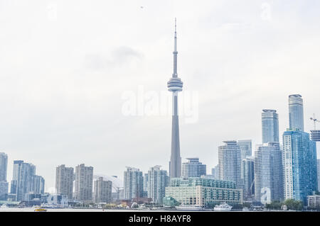 Toronto, Canada - September 24, 2016: Toronto downtown and CN tower, Canada Stock Photo