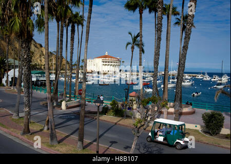 The Avalon Ballroom / Casino on Catalina Island  off the coast of Southern California Stock Photo