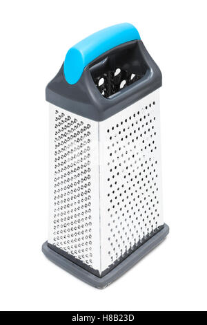 new metal grater on a white background Stock Photo