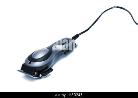 modern hair clipper on a white background Stock Photo
