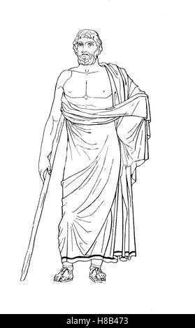Historical Greek fashion - himation. A dress worn in Greece and Rome ...