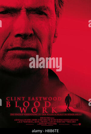 Blood Work, (BLOOD WORK) USA 2002, Regie: Clint Eastwood, CLINT EASTWOOD, Stichwort: Plakat Stock Photo