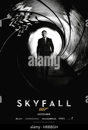 Skyfall, (SKYFALL) GB-USA 2012, Regie: Sam Mendez, DANIEL CRAIG, Key: Plakat Stock Photo