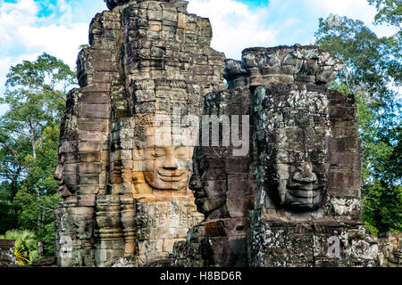 Angkor Thom, Bayon Temple, Angkor, Cambodia Stock Photo