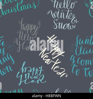 Seamless vector lettering pattern Stock Vector