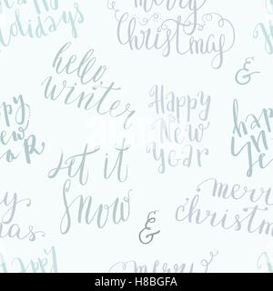 Seamless vector lettering pattern Stock Vector