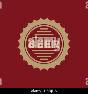 The beer icon. Pub and beer, alcohol symbol. UI. Web. Logo. Sign. Flat design. App. Stock vector Stock Vector