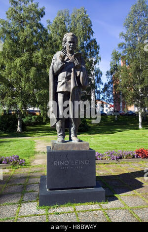 Statue of Eino Leino, Kajaani Finland Stock Photo