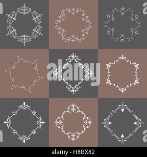 Vintage deco luxury classic frame for your logo. Stock Vector