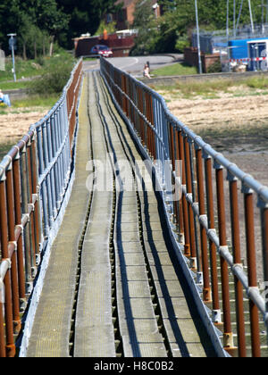 Jetty at Southampton Sailing Club, Woolston, Southampton, Hampshire UK Stock Photo