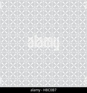 Monochrome seamless pattern with polygons, stars and crosses. Vector illustration Stock Vector