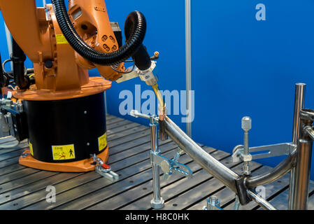 Robot welding equipment Stock Photo