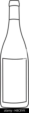 wine bottle icon image vector illustration design Stock Vector