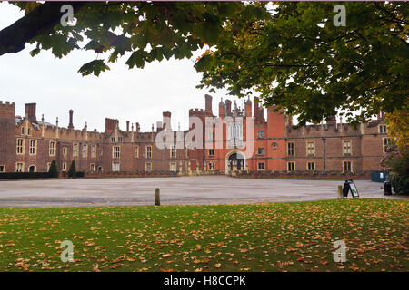 Hampton Court Palace Frontage Stock Photo