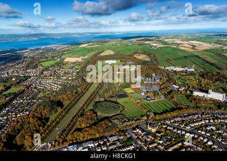 Aerial of Stormont Estate Belfast Northern Ireland Stock Photo